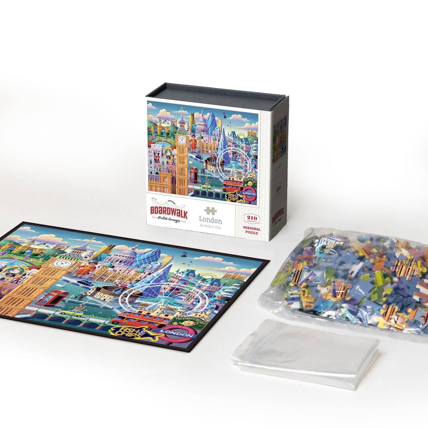 Boardwalk Puzzle Company - Wholesale Puzzle - Adult - London - Personal Puzzle - 210 Piece3