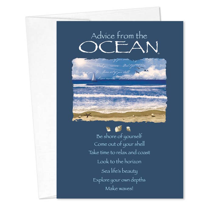Advice from the Ocean Birthday Card for wholesale by Advice for Life by Your True Nature
