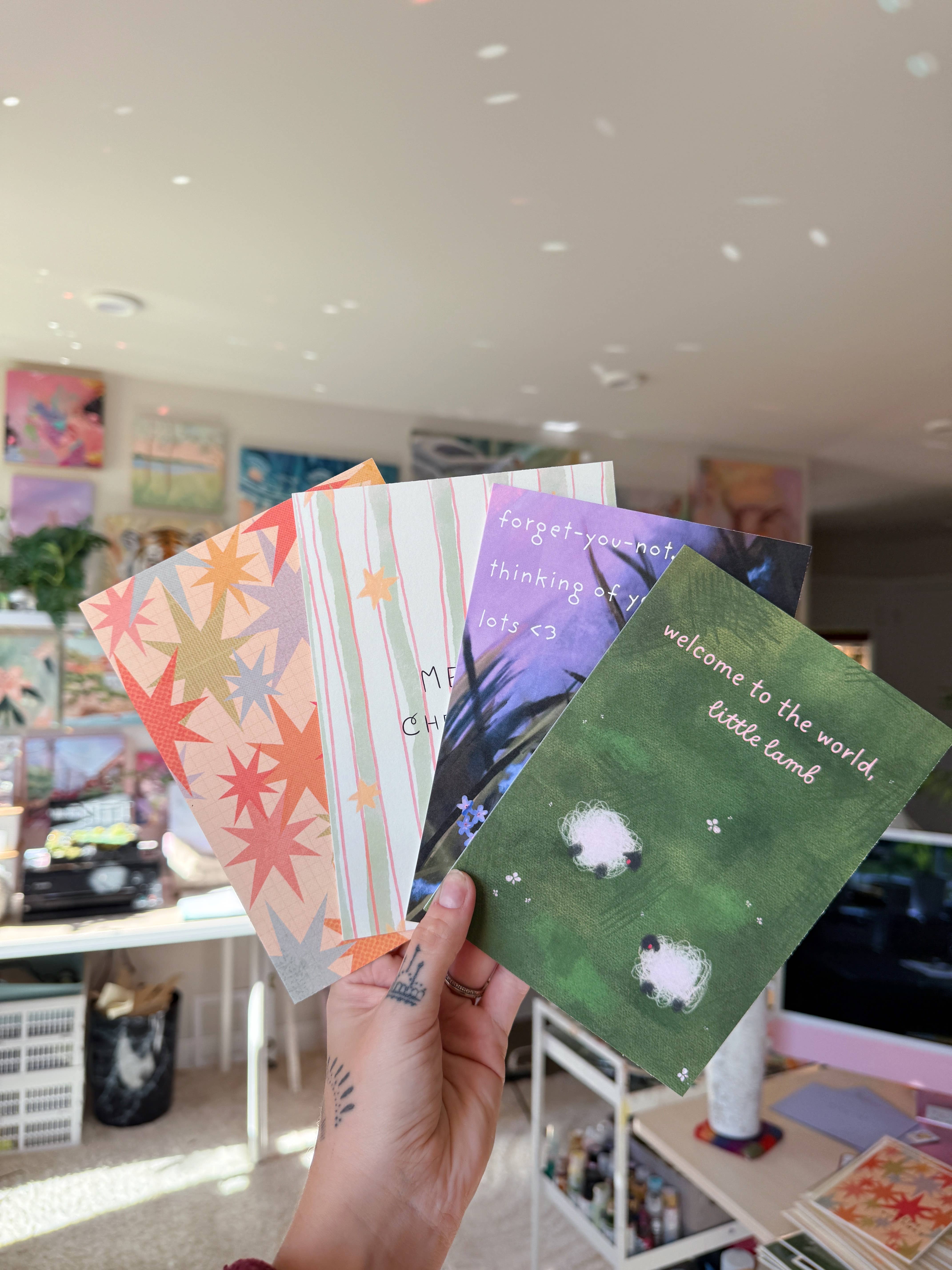 Jess Harris Art - Wholesale Thinking of You Card - Thinking of You Card3