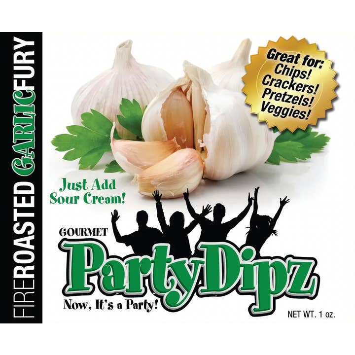 Mélange à trempette à l'ail rôti au feu PartyDipz pour la vente par PartyDipz