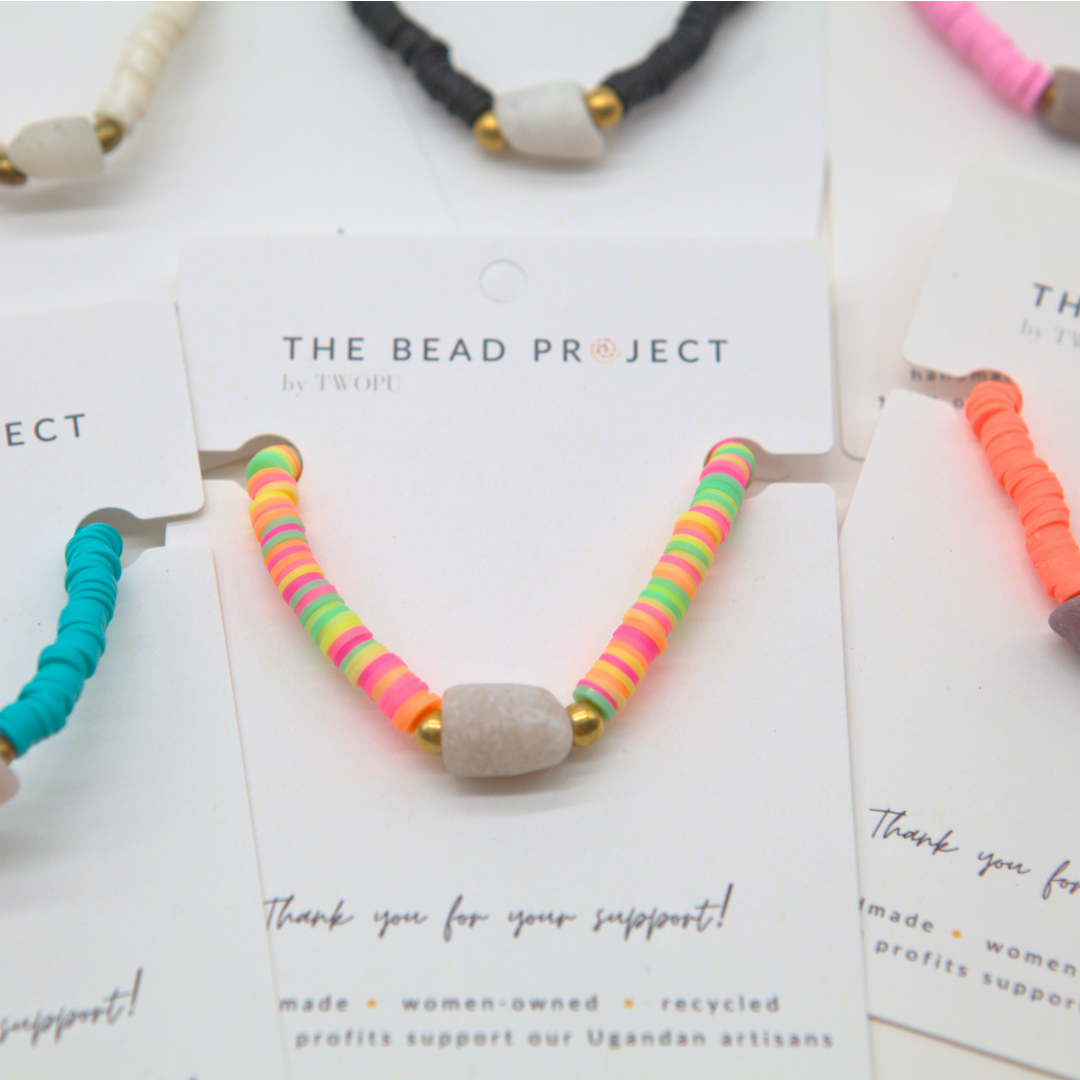 The Bead Project by TWOPU - Wholesale Beaded Bracelet - Vibe Bracelet | Heishi Beads & Recycled Glass Beads33