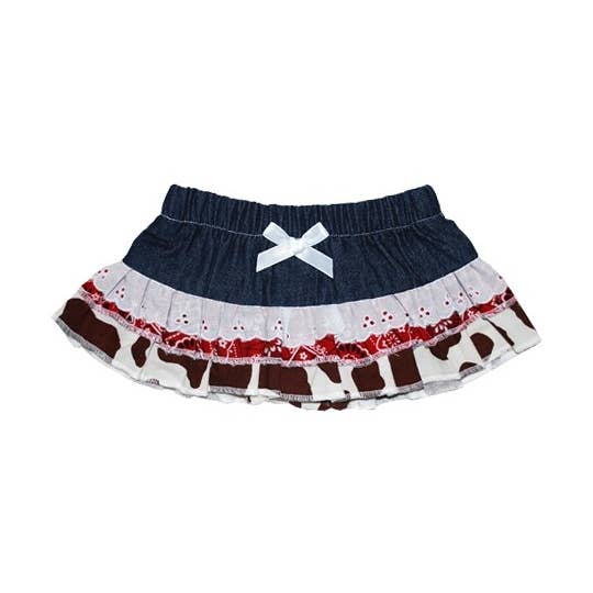 Haute Baby Rodeo Queen Denim Mini Nederdel til småbørn for engroshandel hos Haute Baby