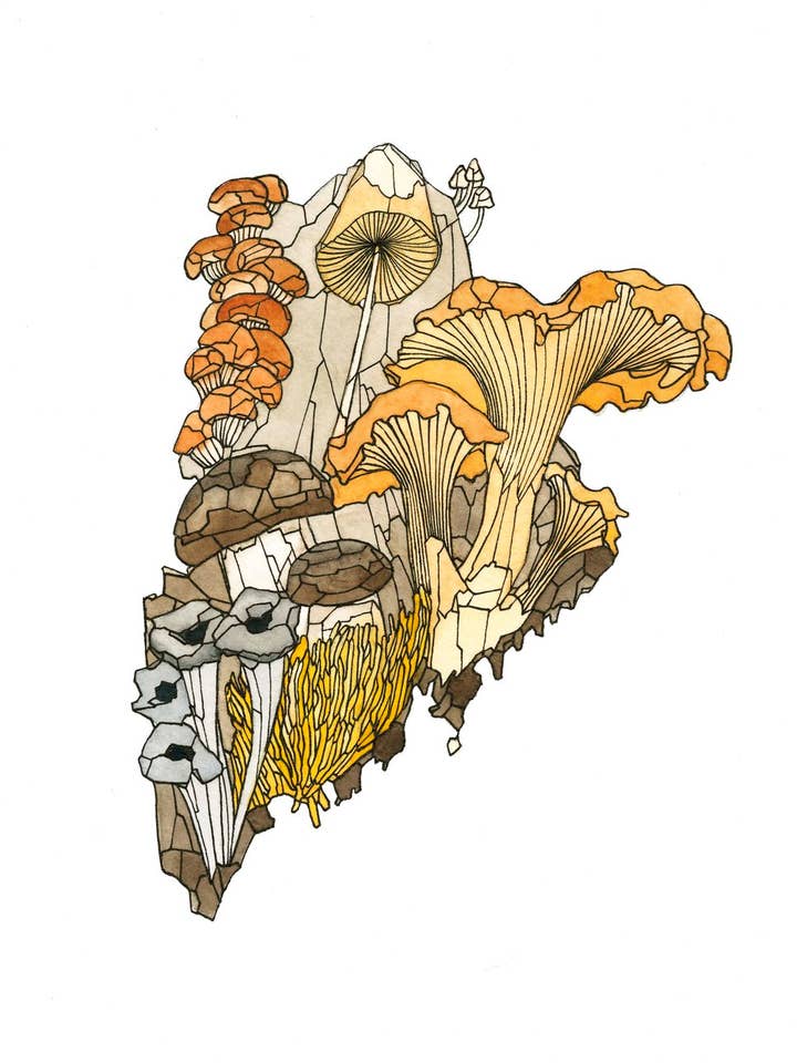 Edible Maine card for wholesale by Mattie Rose Art