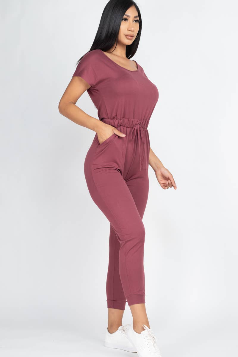 CAPELLA APPAREL – Großhandel Jumpsuit – Damen – Jumpsuit mit zwei Wege-Schultern und Kordelzug8