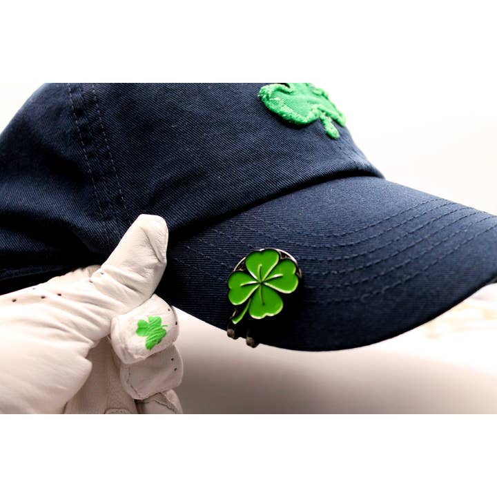 MULLIGAN HOOLIGAN® - Wholesale Sporting Accessories - Four-Leaf Shamrock Golf Ball Marker + Magnetic Hat Clip