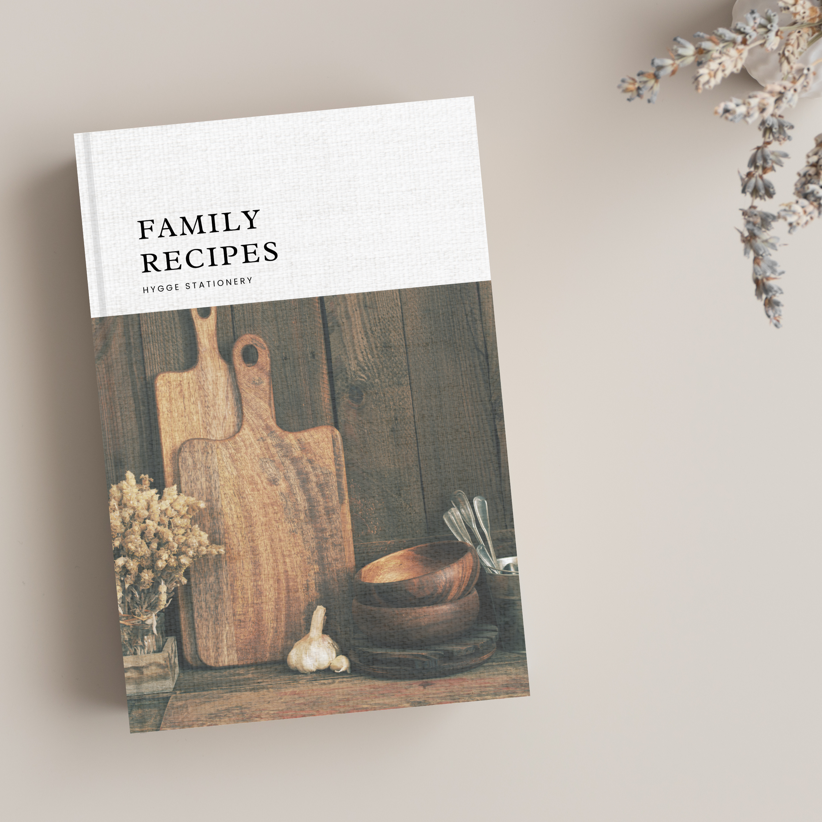 My Hygge Shop - Wholesale Notebook - FAMILY RECIPES, Lined Notebook2