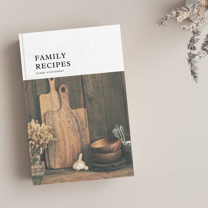 My Hygge Shop - Wholesale Notebook - FAMILY RECIPES, Lined Notebook2