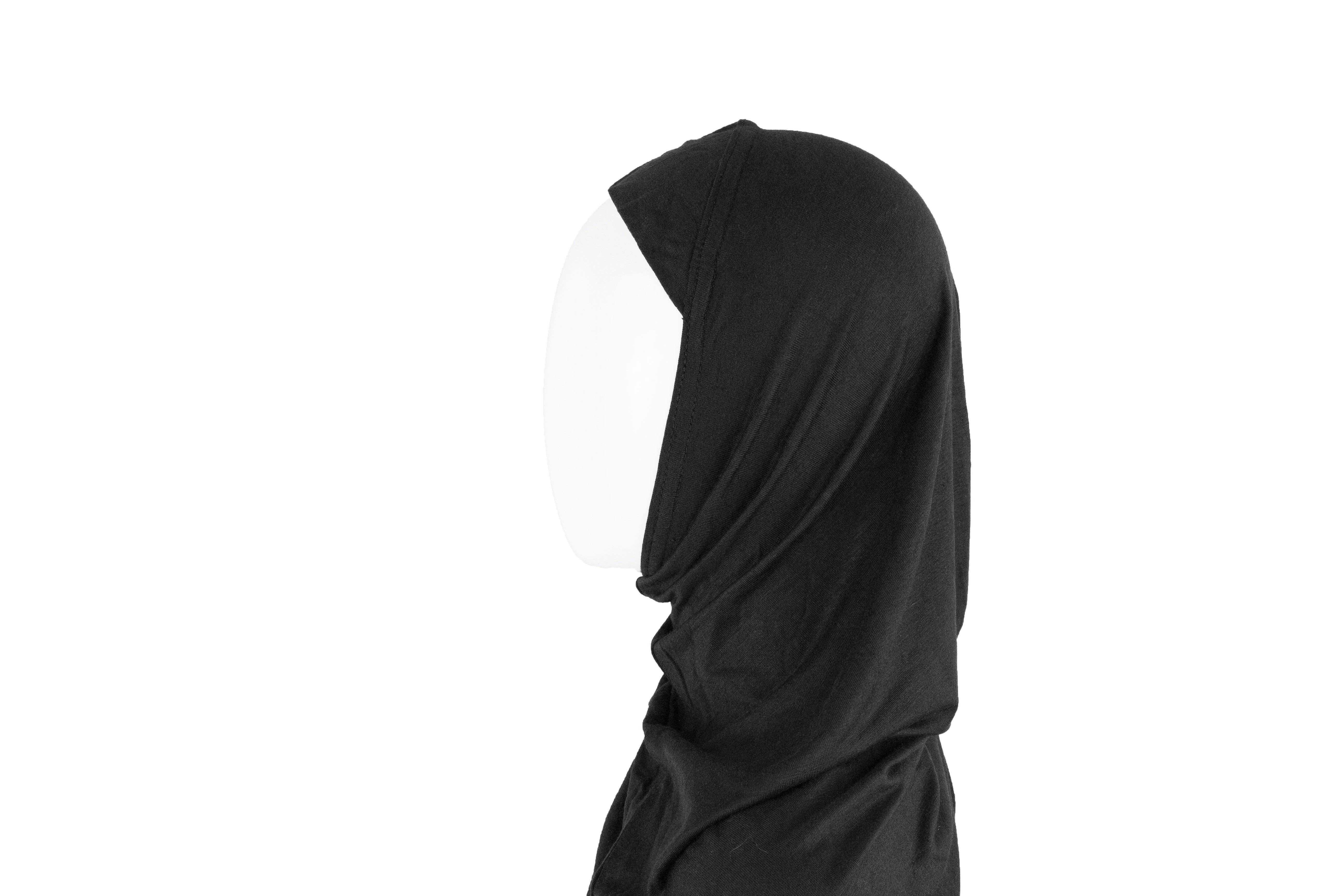 Bella Hijabs - Wholesale Hijab - Women's - One Piece Slip on Jersey Hijab - Black