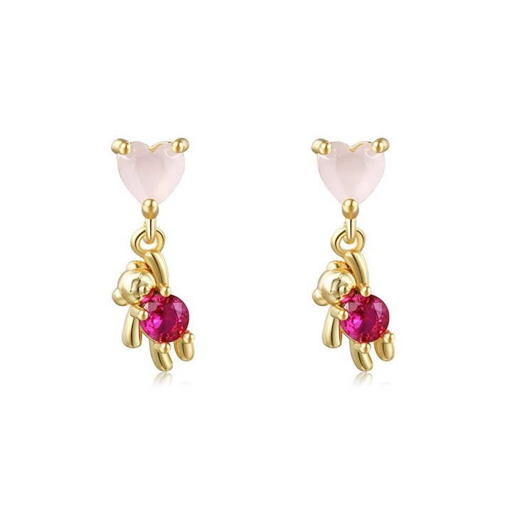Perimade & Co. LLC - Wholesale Dangle Earrings - Bunny Cloud Star Flower Koala Bear Earrings in Solid Copper