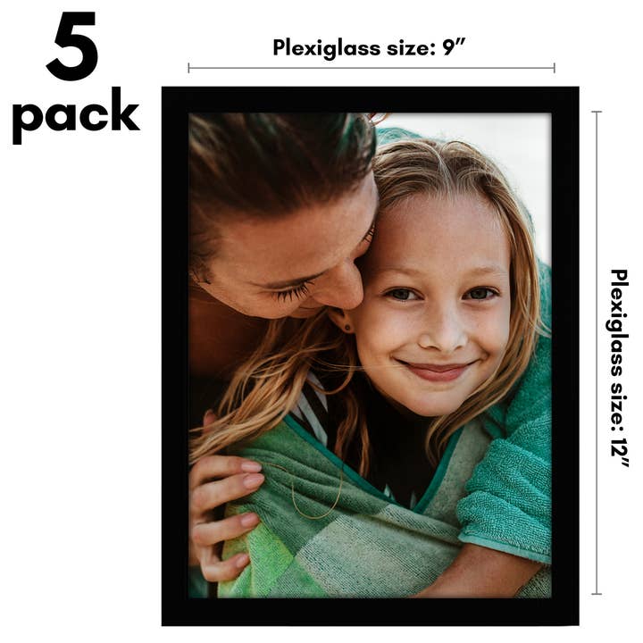 Americanflat - Wholesale Picture Frame - Americanflat 5 Pack Picture Frames With Mat Plexiglass Cover161