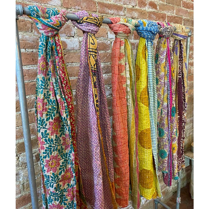Seeds - Wholesale Scarf - Women's - Kantha Scarf Scarves | Made From Recycled Cotton SarisÂ