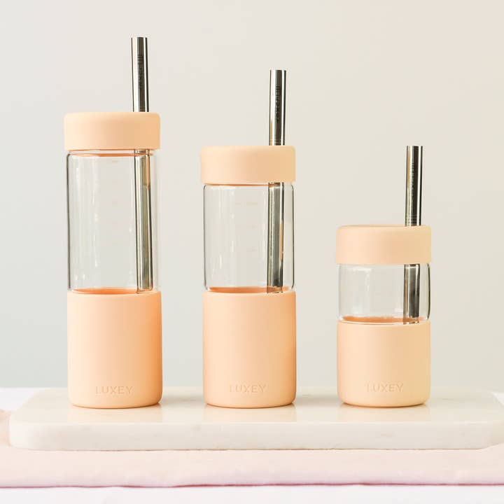 REUSABLE STAINLESS STEEL STRAWS - SILVER for wholesale by Luxey Cup