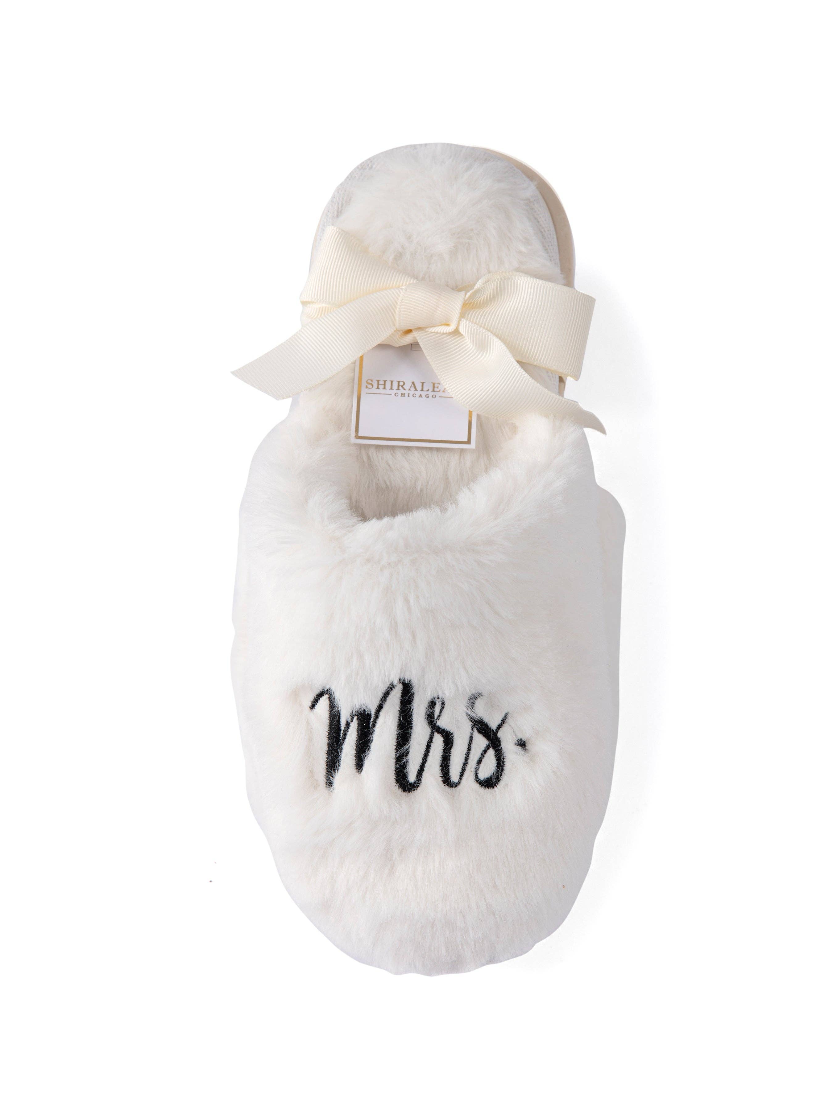 Shiraleah - Wholesale Slippers - Women's - "MRS" BRIDAL SLIPPERS, IVORY3