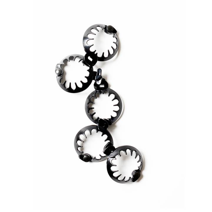 PUFFCUFF - Wholesale Hair Clip - Women's - TEENY BLACK PACK - HAIR CLAMPÂ - .75 Inch (5 PCS)