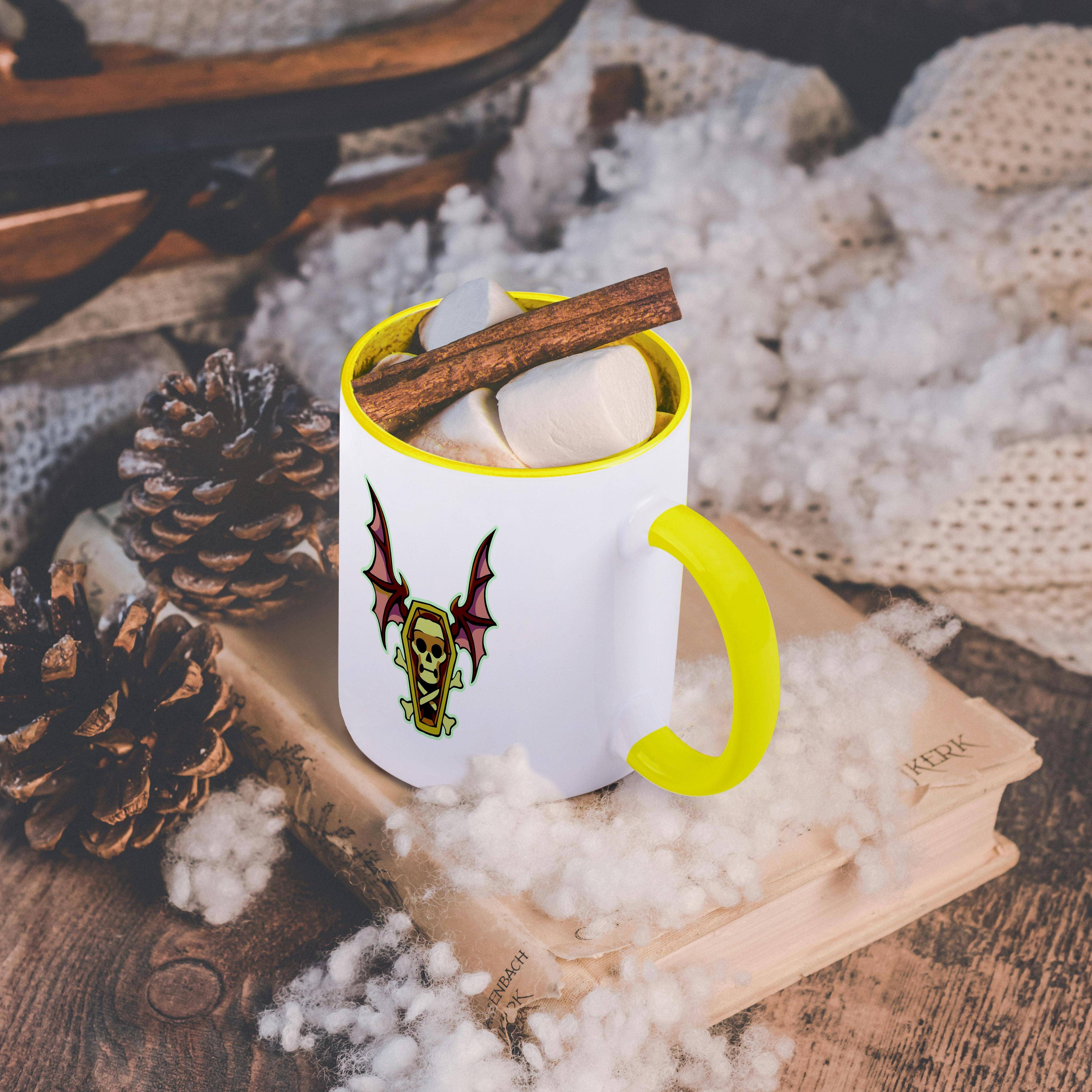 3dRose – wholesale Coffee mug – 3dRose, Spooky Halloween Skeleton and Coffin with Bat Wings, Mug5