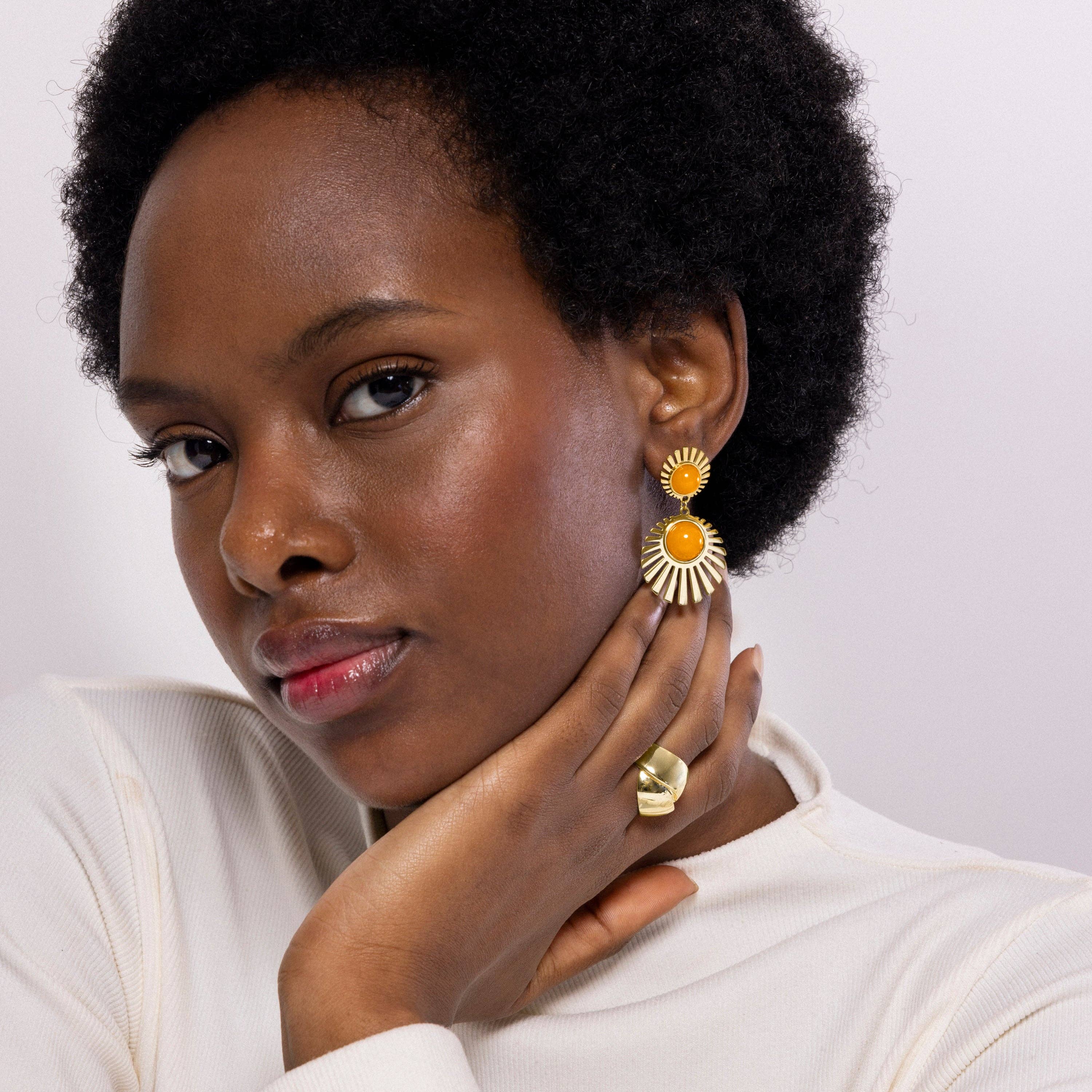 Luxenter - Vente Bague de cocktail/de cérémonie - Bague en or jaune 18k - Idril2