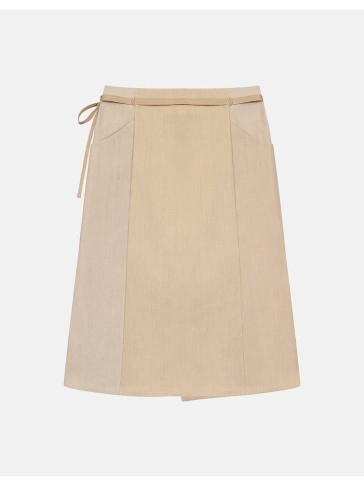Cèucle – Engroshandel Nederdel - Dame – NEDERDEL KAPITEL 1 _ BEIGE DENIM