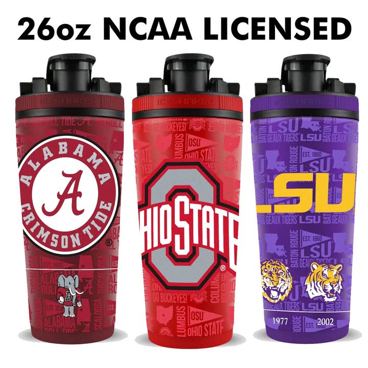 Officially Licensed NCAA 4D 26oz Ice Shakers for wholesale by Ice Shaker