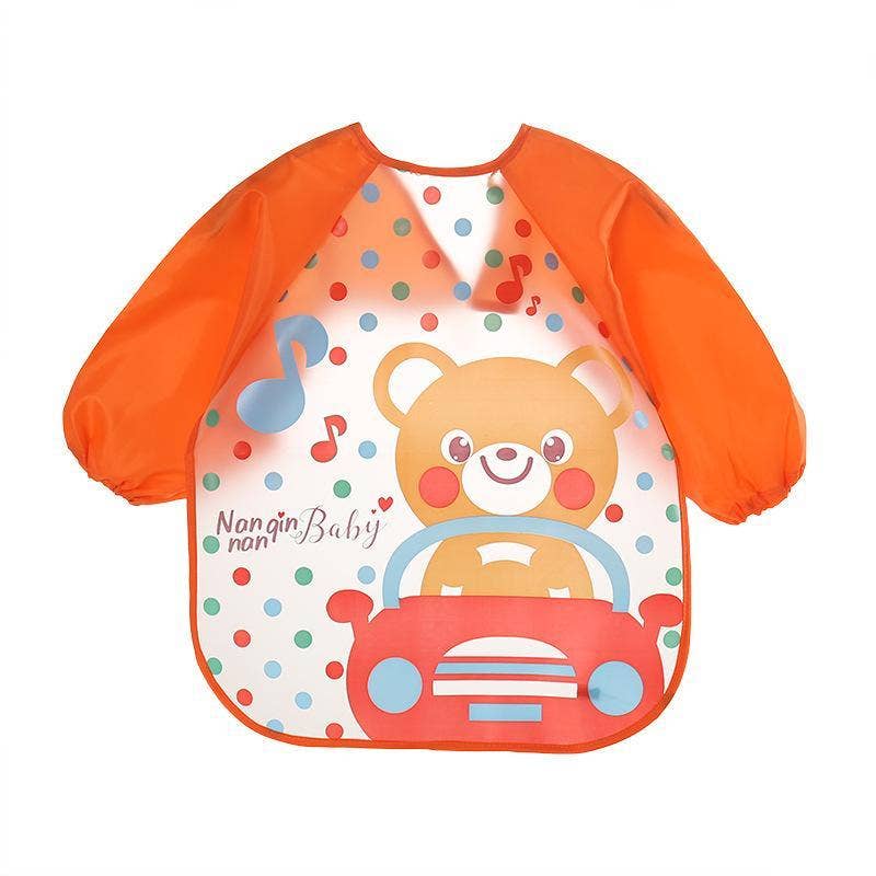KiddieKickz - Vente Tablier – enfant - Tablier imperméable à manches longues Cute Bibs, blouse d'alimentation pour enfants21