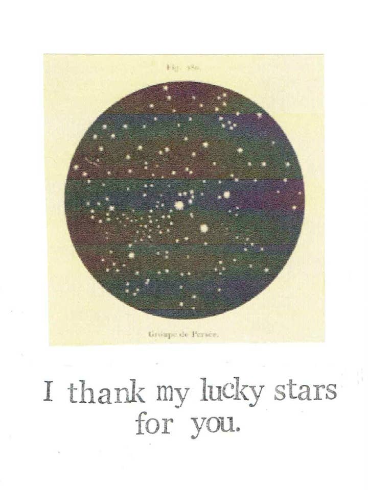 I Thank My Lucky Stars For You Anniversary Friendship Card for wholesale by BlueSpecsStudio