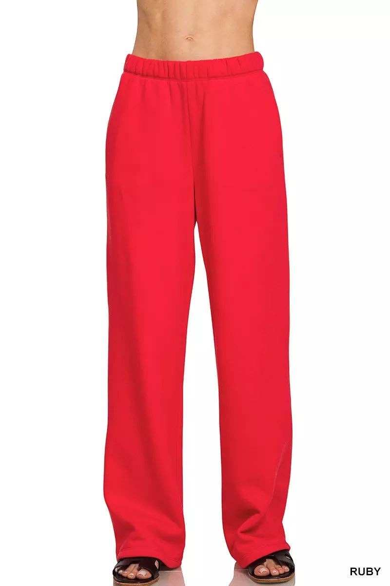 RUBY Zenana Fleece Sweatpant with Pockets for wholesale on Faire0
