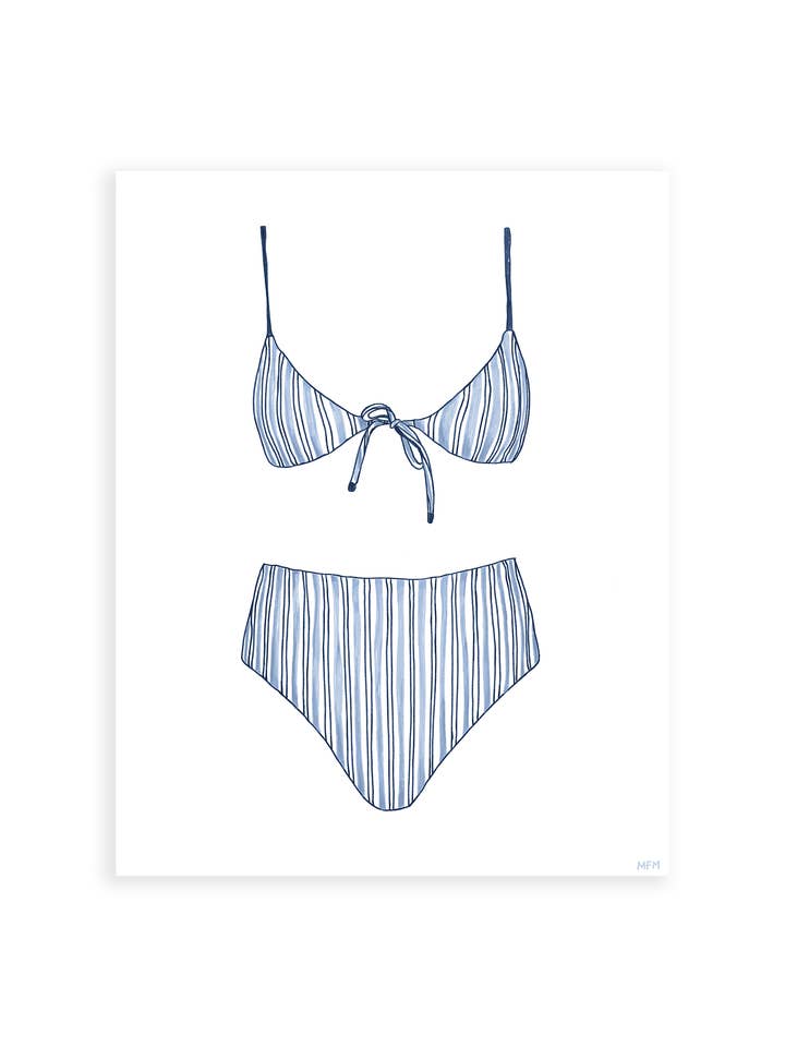 STRIPED SWIM STUDY for wholesale by MFMDESIGNS