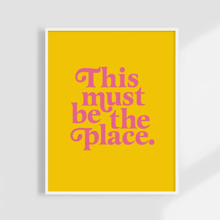 Kuku Studio - Wholesale Art Print - This Must Be The Place Print | Colorful Minimalist Art