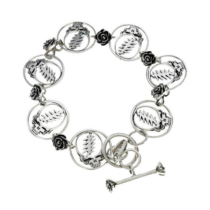 Bracelet tendance Steal Your Face en argent sterling pour la vente par Cynthia Gale New York