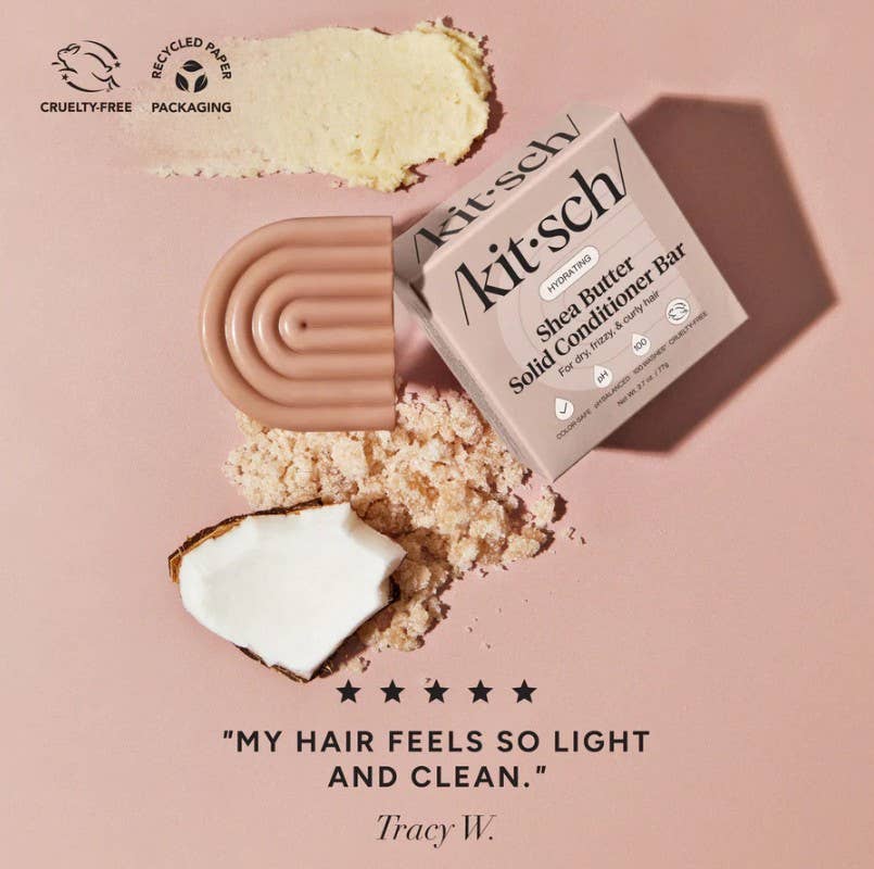 KITSCH – wholesale Hårbalsam – Sheasmör Återfuktande Fast Balsambar1