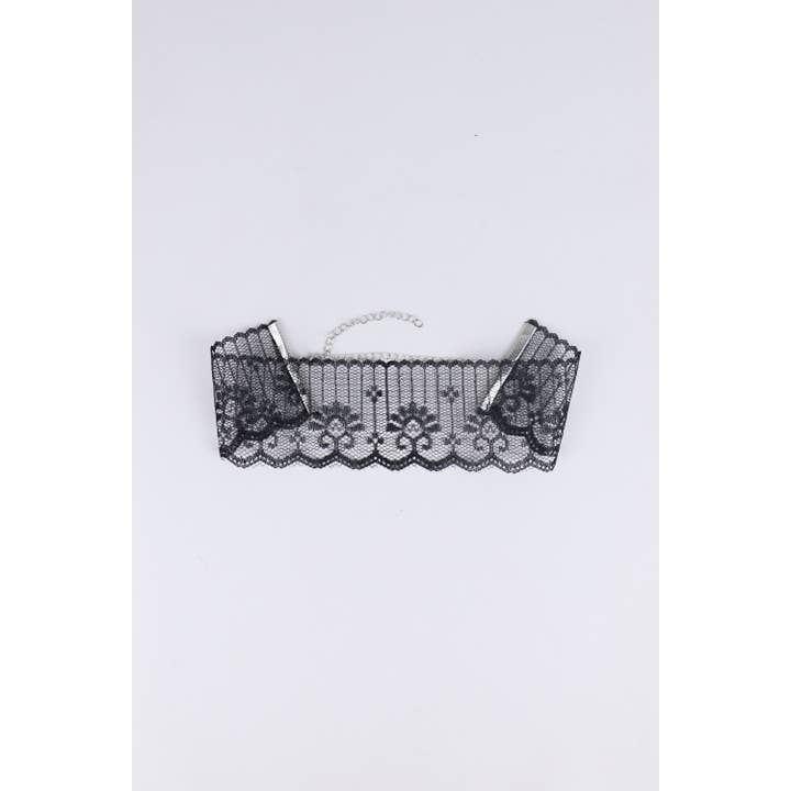 LoveMyStyle – Engroshandel Choker/colliers – Lovemystyle Sort Blonde Stof Choker
