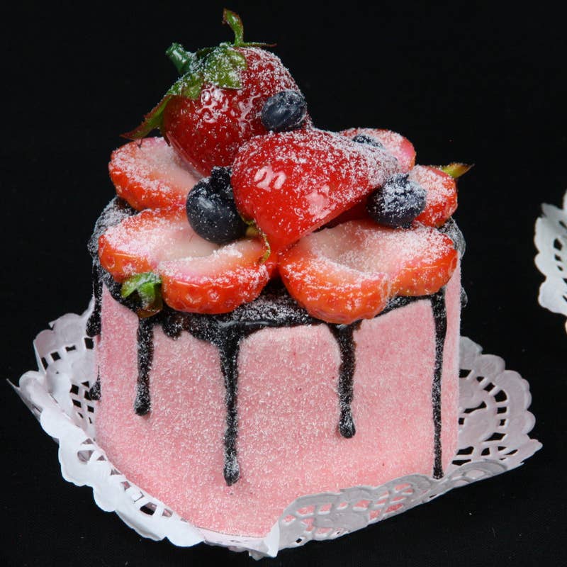 Floratexx - Wholesale Decorative Tabletop Object - Tartlets x3 sort. Fruit-earth, blueberry 8*6 cm3