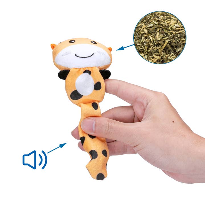Cat Toy Plush Giraffe for wholesale by Nobleza