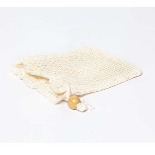 Ramie Soap Pouch W/ Bead for wholesale by Sponges Direct