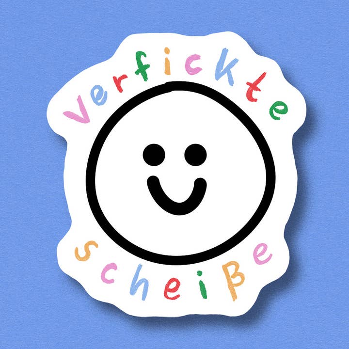 Sticker Fucking Shit for wholesale by Jenne Grassmann