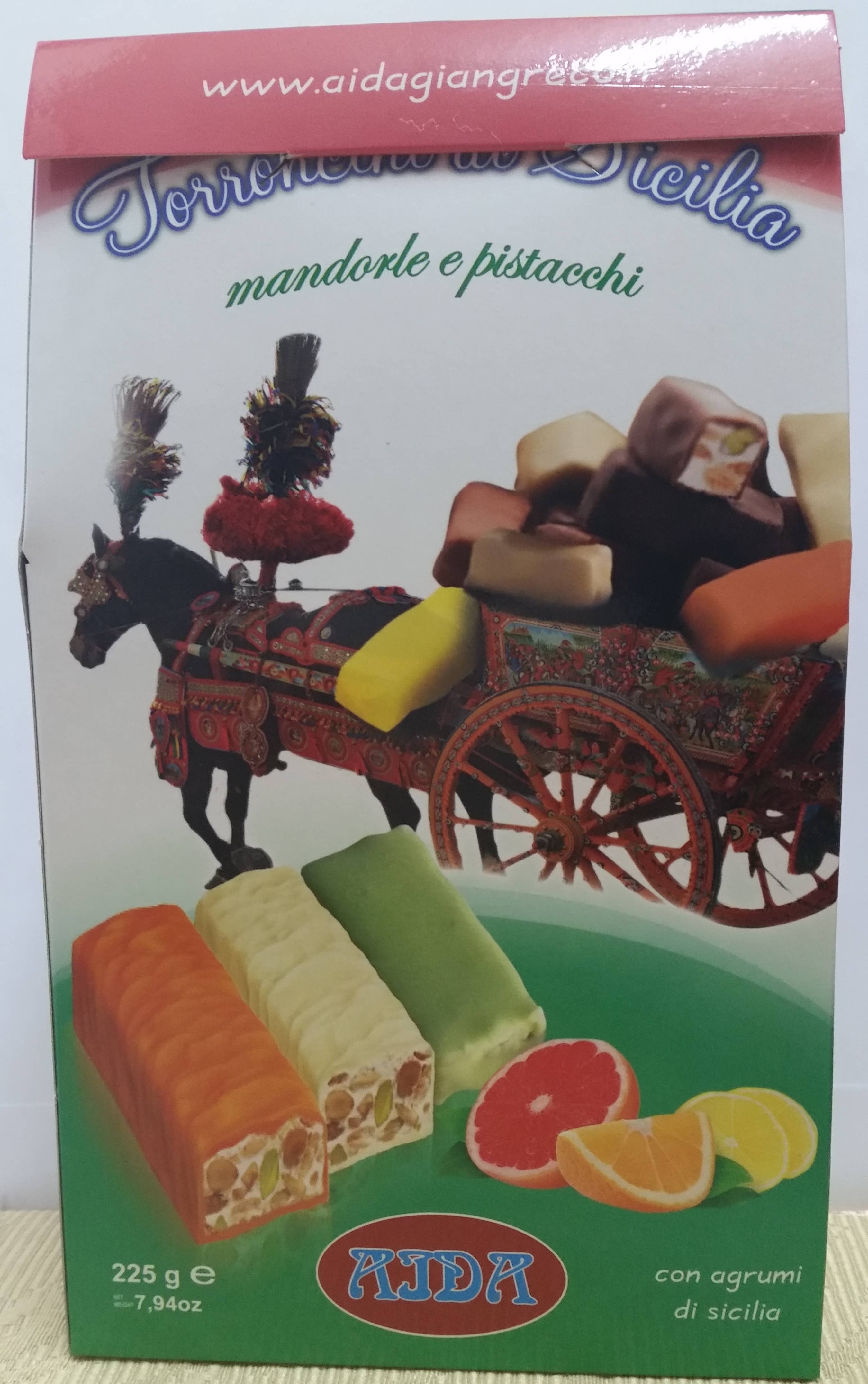 AIDA di Giangreco – wholesale Chocolate box – Sicilian chocolate and citrus nougats - 200g box3