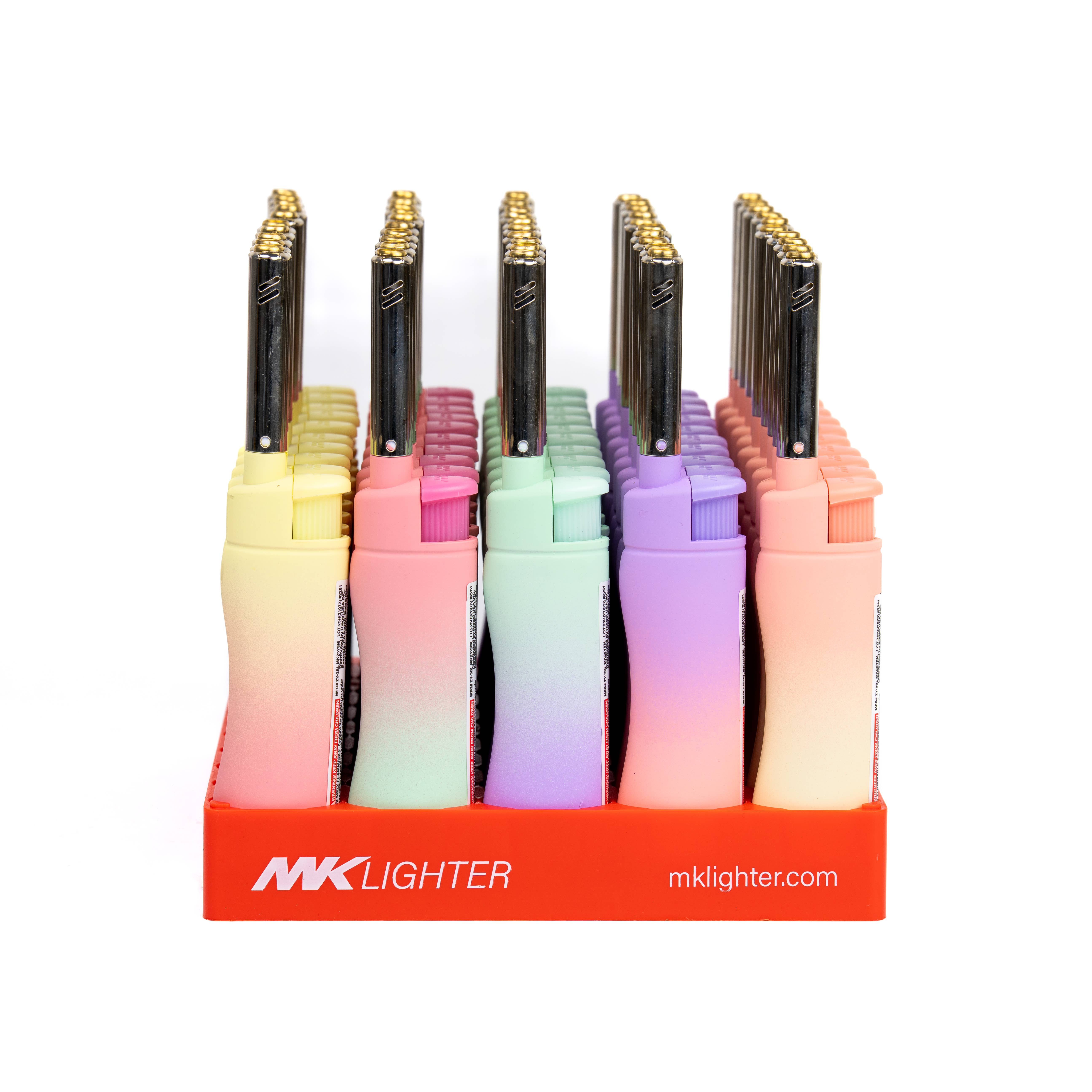 MK Lighter Company - Venta al por mayor Encendedor - Serie MK Lighter Range, Set Dreamy, Llama a prueba de viento 50PC3
