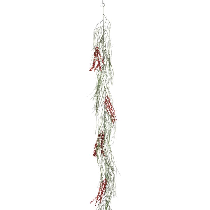 Garland with berries, 184cm, red for wholesale by GASPER GmbH