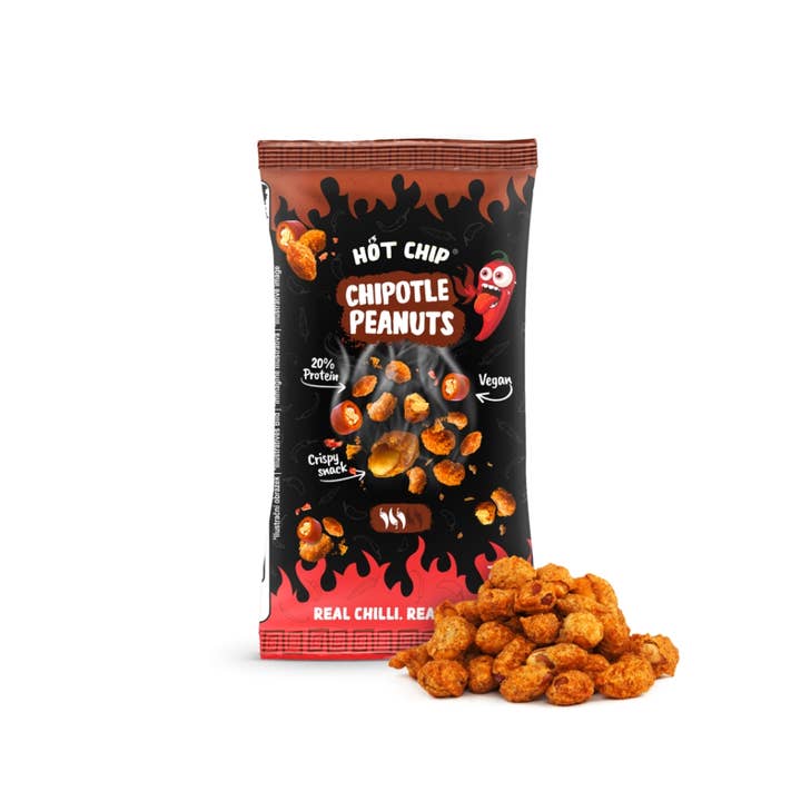 Hot Chip Chipotle Peanuts 20×70 g pour la vente par CargoPirate