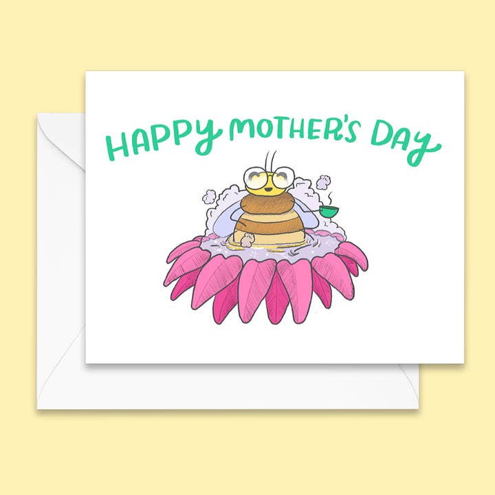 Tarjeta de felicitación del Día de la Madre de Flower Spa para venta al por mayor de Kestrop Studio