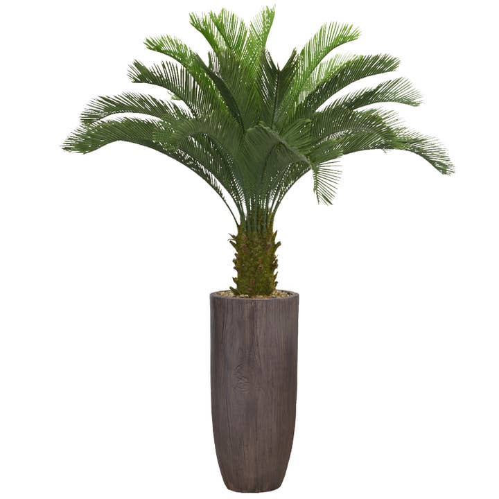 Artificial 5.67 Feet Palm Tree w/ Fiberstone Planter for wholesale by Vintage Home