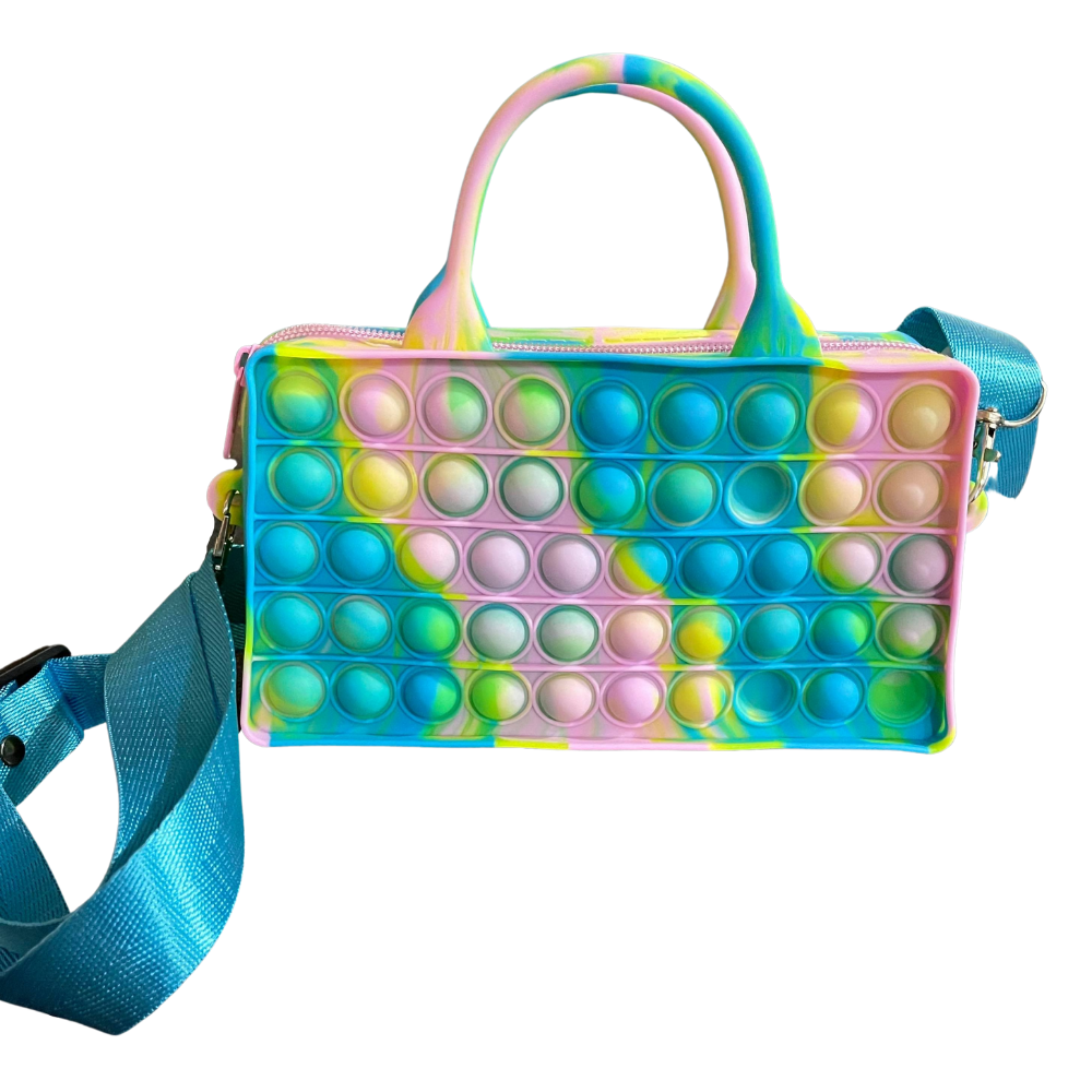 Popit Bubble Fidget Bag Zappeln Spielzeug Sensorische Geldbörse Geldbörse Tasche 