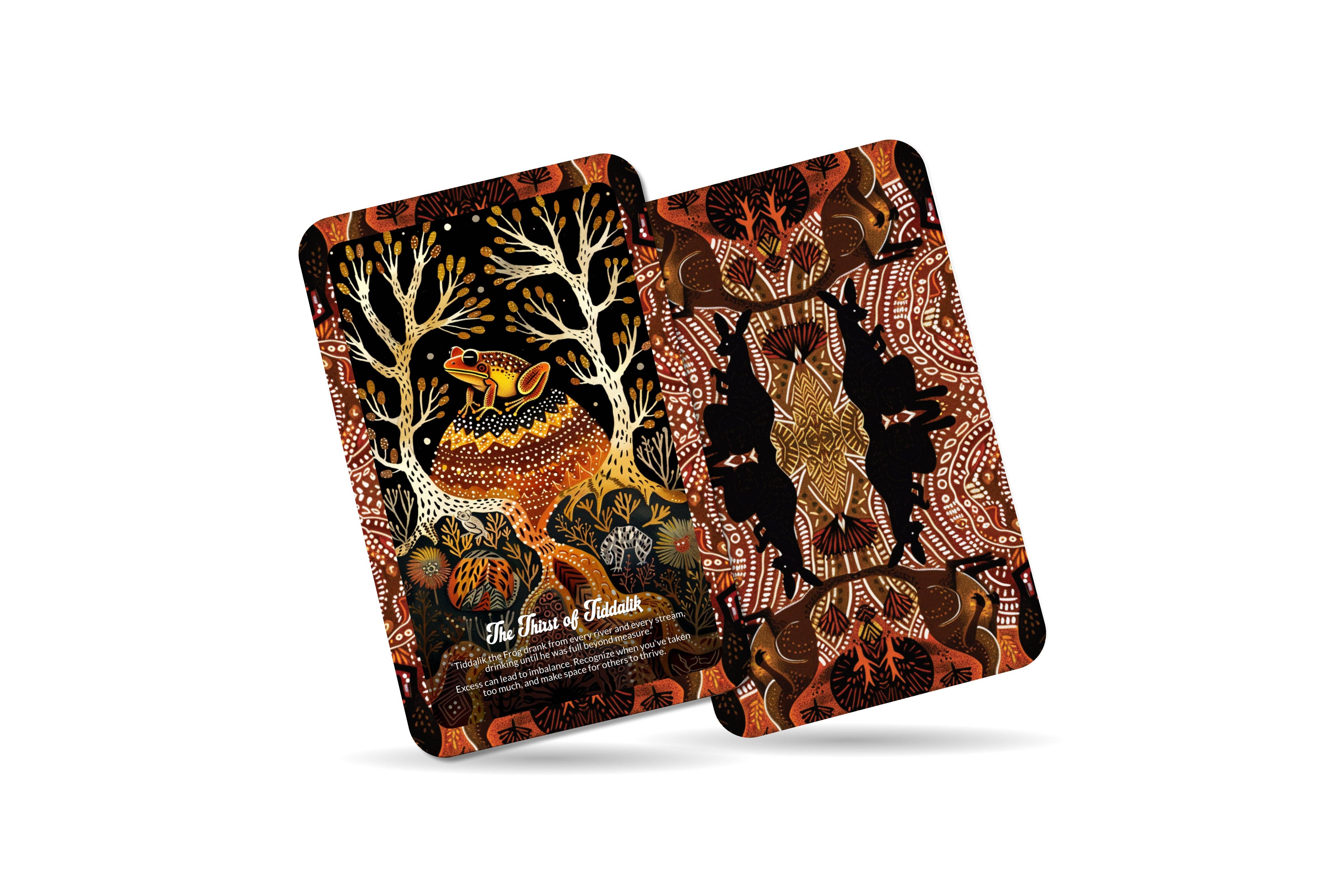 Ibiza Tarot USA - Wholesale Tarot Cards - The Tale of Tiddalik the Frog - 22 Oracle Cards - Restore Balance Through Generosity and Harmony9