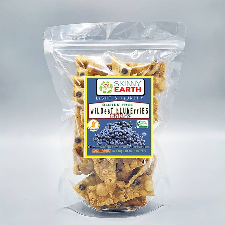 Gluten Free Blueberries Crunchy crisps for wholesale by Hottyfii