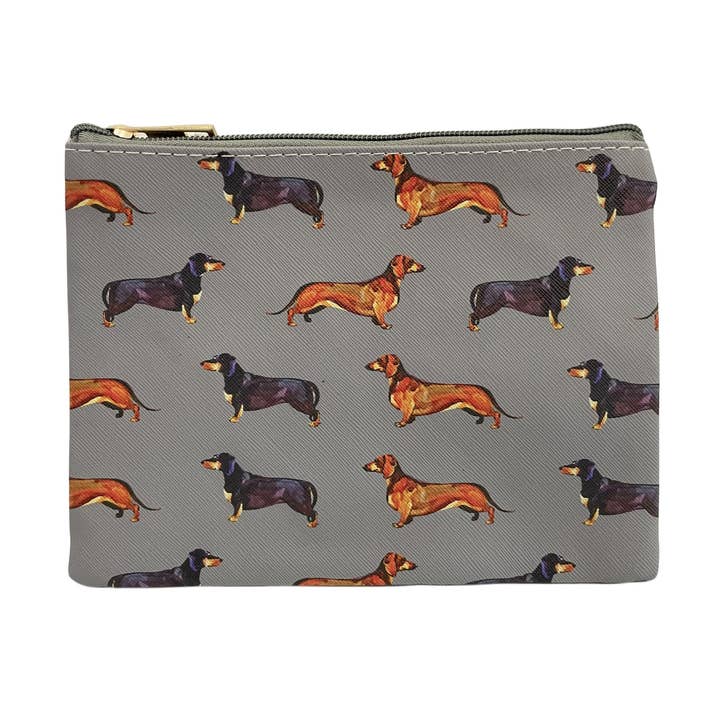 Fashion Scarf World - Vendita all'ingrosso Borsa a tracolla - Donna - Collezione di borse per cani Dachshund Sausage - Grey