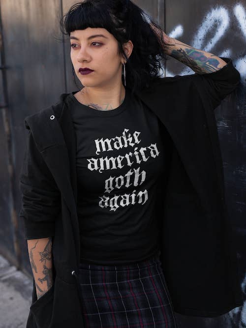Black Make America Goth Again T-Shirt for wholesale on Faire