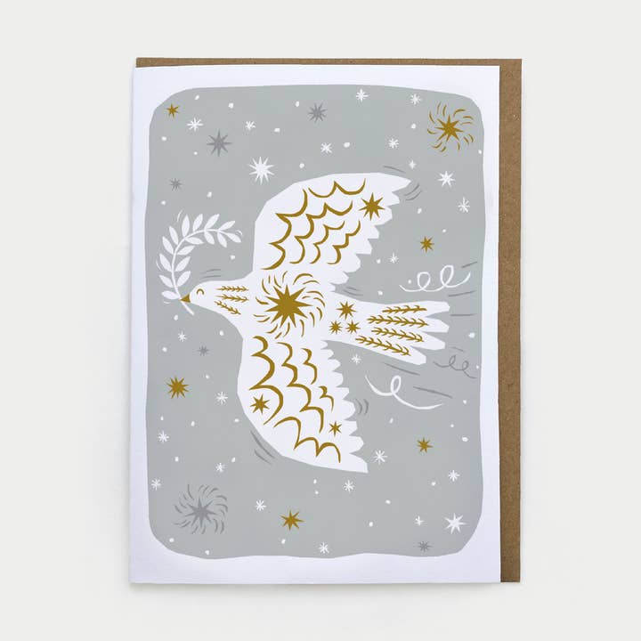 Greetings Card - Winter Bird for wholesale by Folded Forest