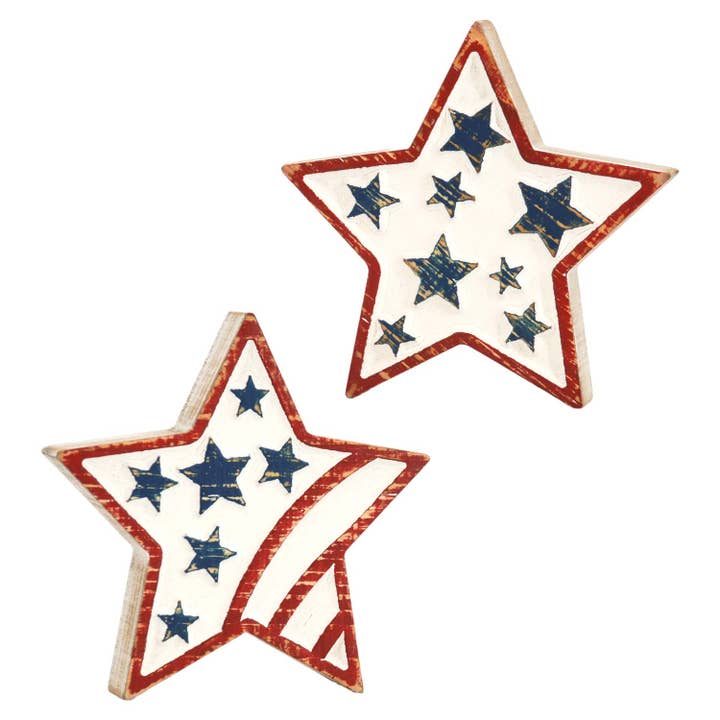 2 Asst Americana Star Blocks for wholesale by WT Collection