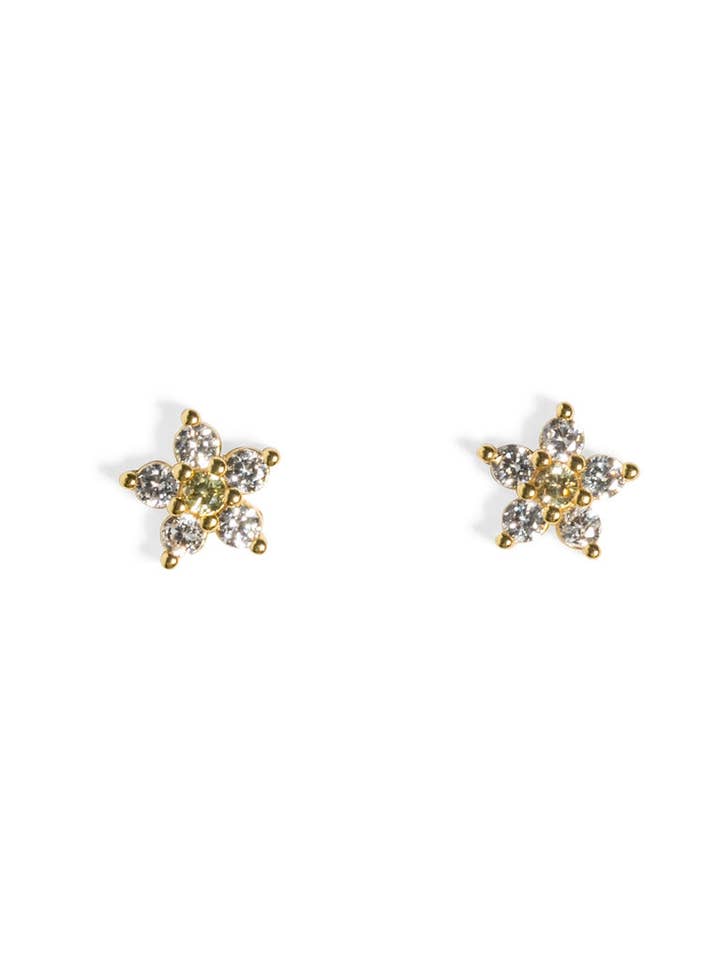 White Flower Stud for wholesale by M STREET STUDIO