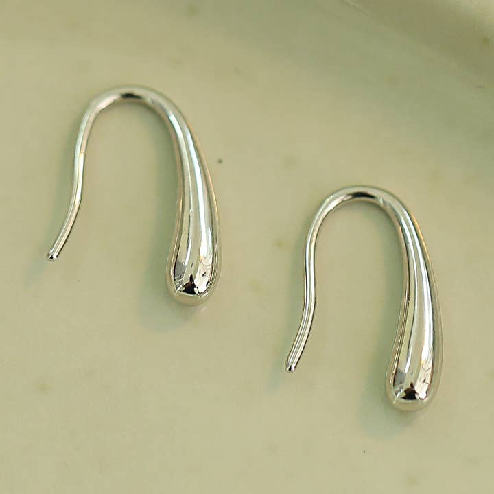 925 Sterling Silver Droplet Earrings for wholesale by happyzzzsu