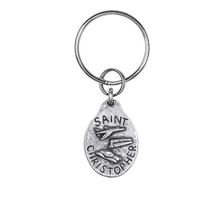 Danforth Pewter - Wholesale Keychain - Unisex - St. Christopher Keyring1